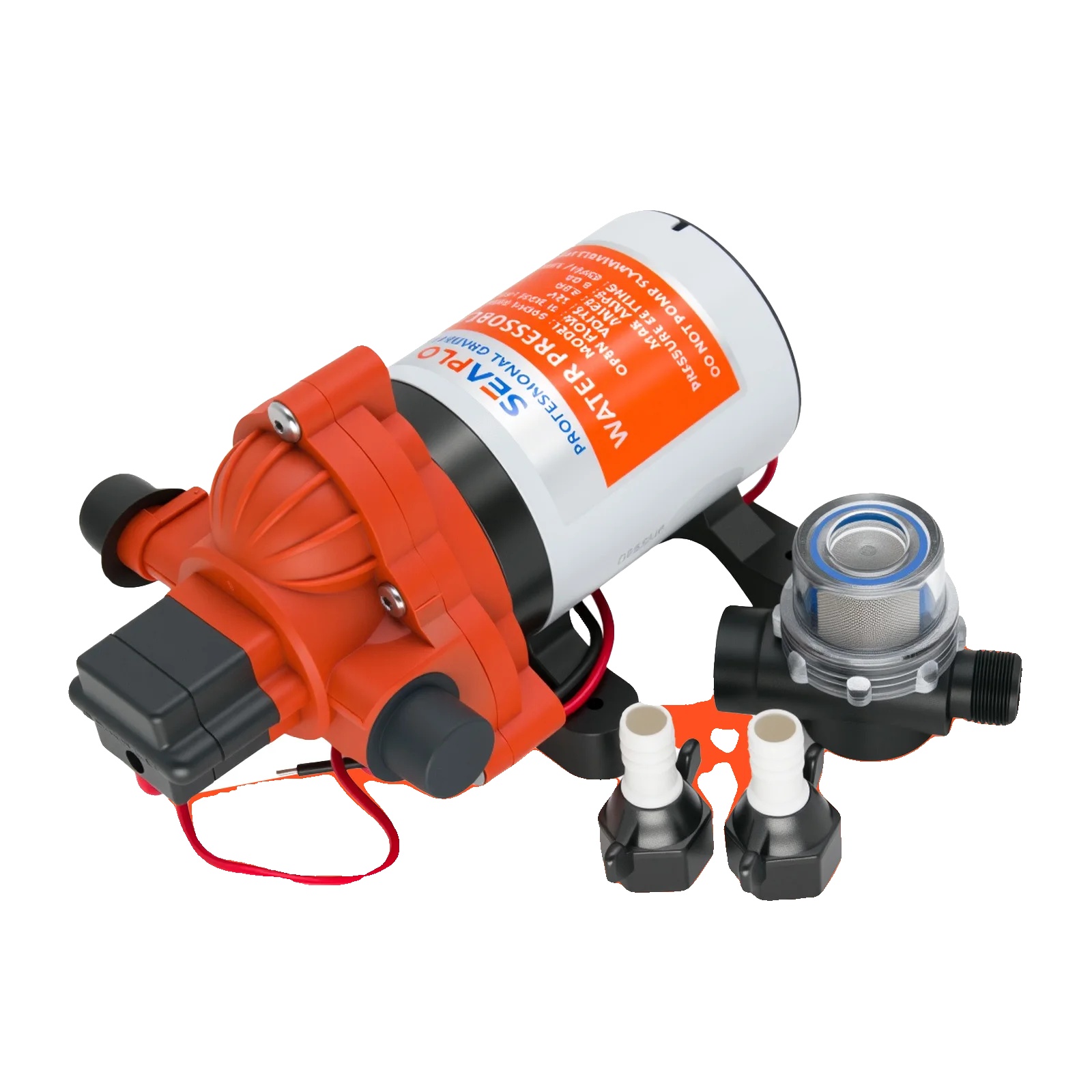 Wasserdruckpumpe, 3,0 Gpm Durchflussrate, Selbstansaugende Fähigkeit, Weiss