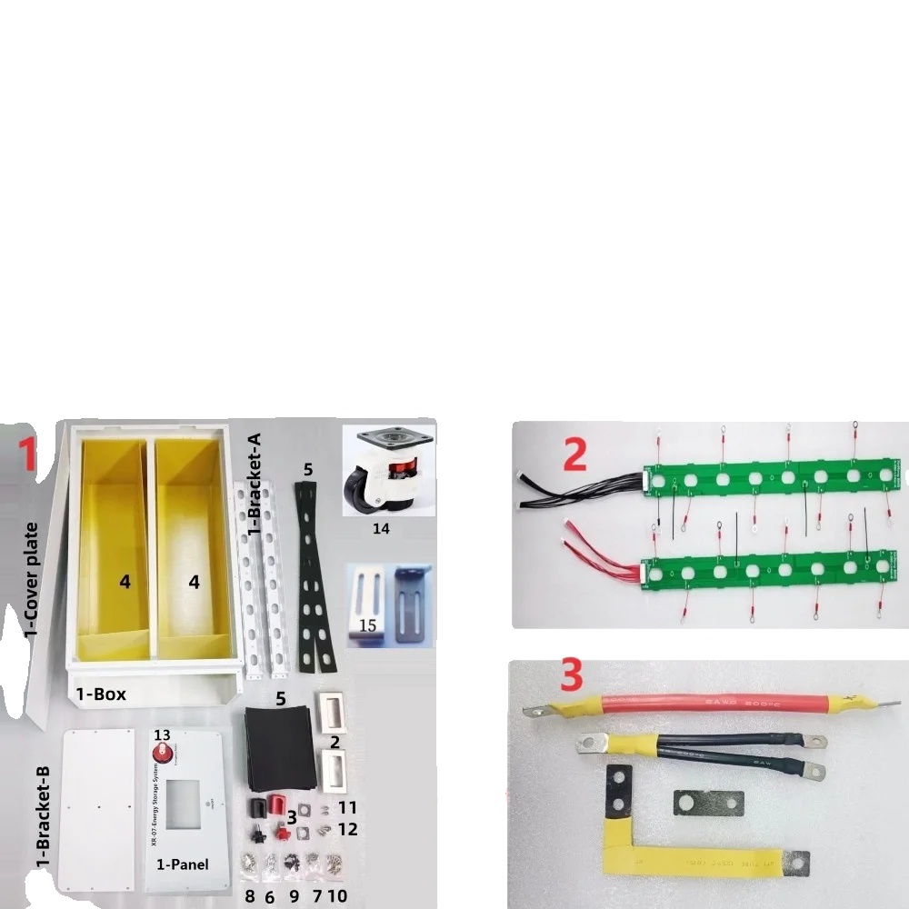 Batteriekasten Diy-kit, Modulares Design, Kompatibel Mit Solarsystemen, Xr07-280wheelpcbbus