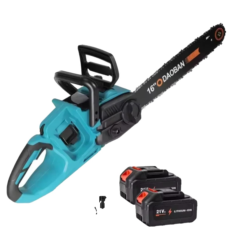 Elektrische Kettensäge, 40 Cm Schwert, Ergonomisches Design, 2pcs 6.0ah Batterie, 16 Zoll