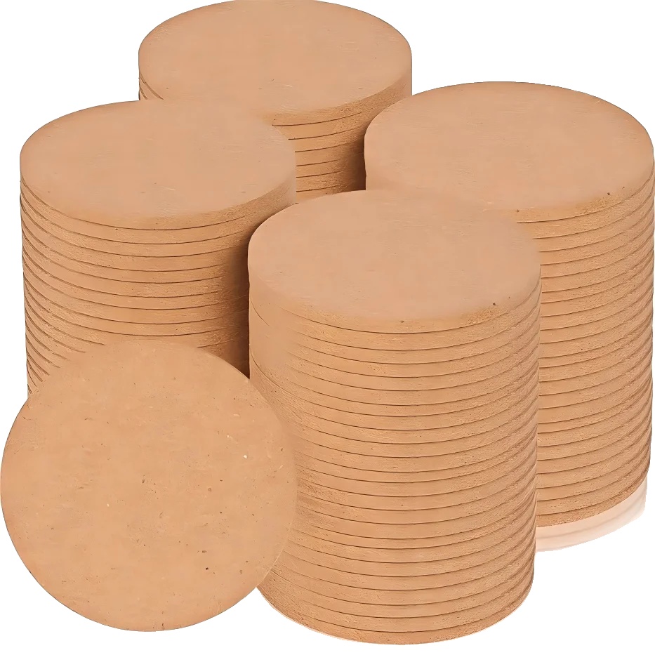 Korkuntersetzer, Saugfähig, Rutschfest, 100pcs10x10x0.4cm