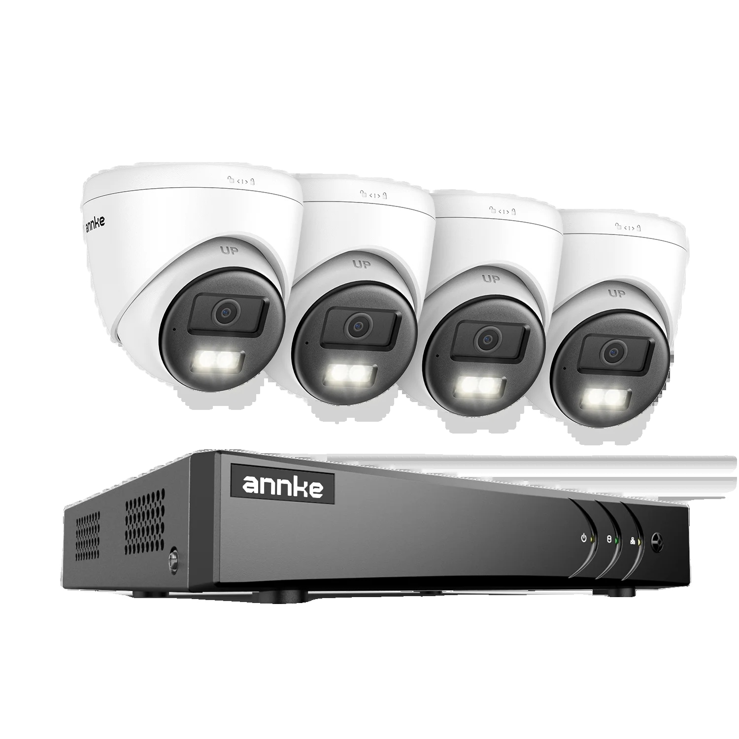 Sicherheitskamerasystem, 5 Mp Auflösung, Zwei-wege-audio, 8ch Dvr 4pcs Kameras-b, 1t