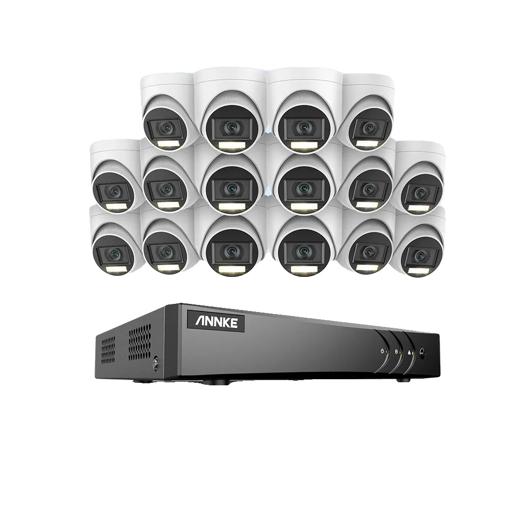 Videosicherheitsystem, 16 Kameras Unterstützung, H.265+ Kompression, Keine