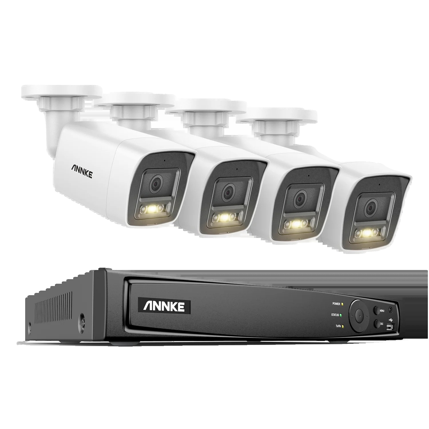 Überwachungskameras, 12mp Auflösung, 8-kanal Nvr-kit, 8ch Nvr 4 Stück Kamera, Keine