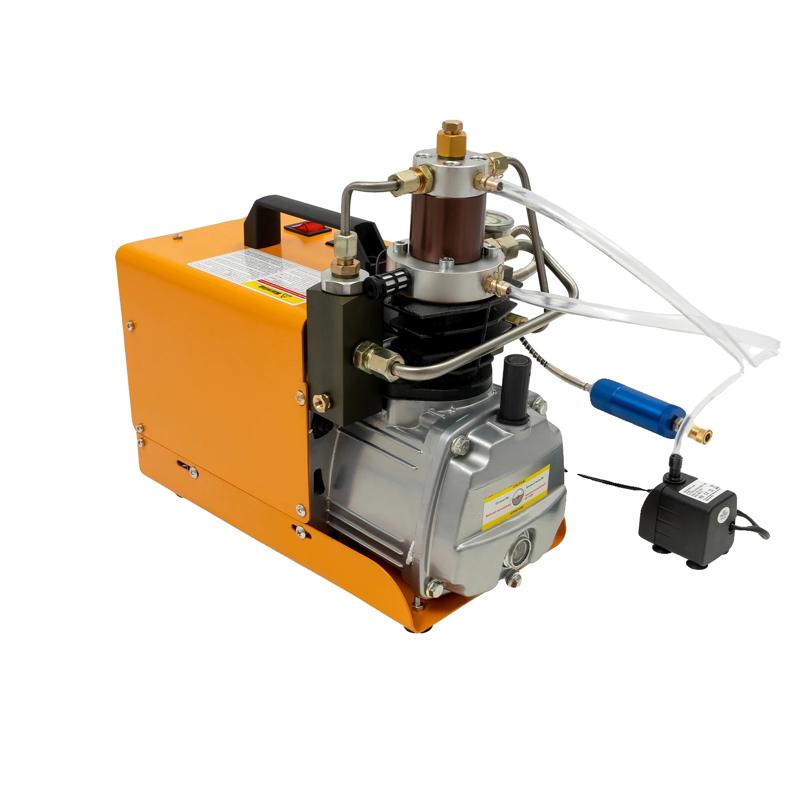 Luftkompressor-pumpe, 300bar Druck, Schnelles Aufpumpen, Gelb, Eu