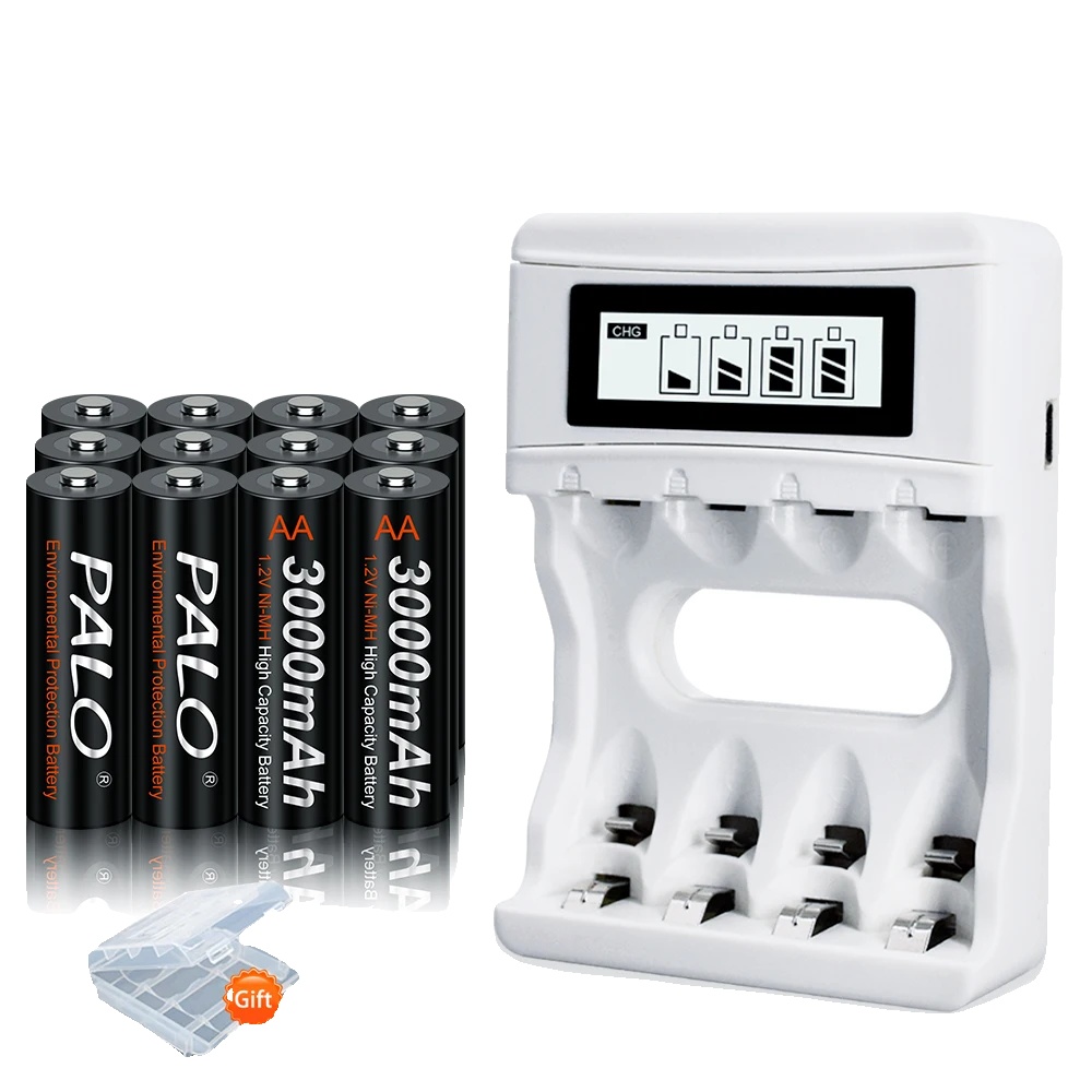 Aa Wiederaufladbare Batterie, 2000mah Kapazität, Umweltfreundlich, Weiss, 1.2v-b