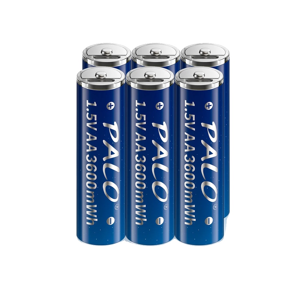 Lithium-ionen-akkus, Usb Typ C Ladeanschluss, Langlebige Energie, 6pcs Aa-batterie