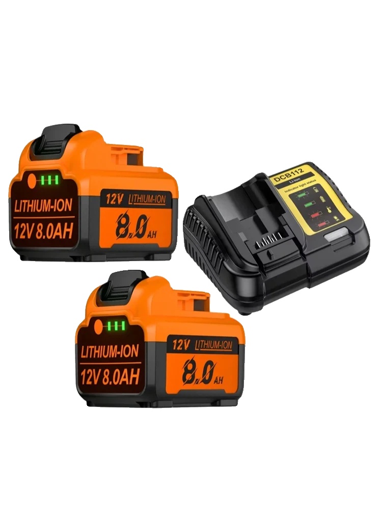 Batterie, 8000mah Kapazität, Kompatibel Mit Verschiedenen Elektrowerkzeugen, 2bat Mit Ladegerät, 12 V-b