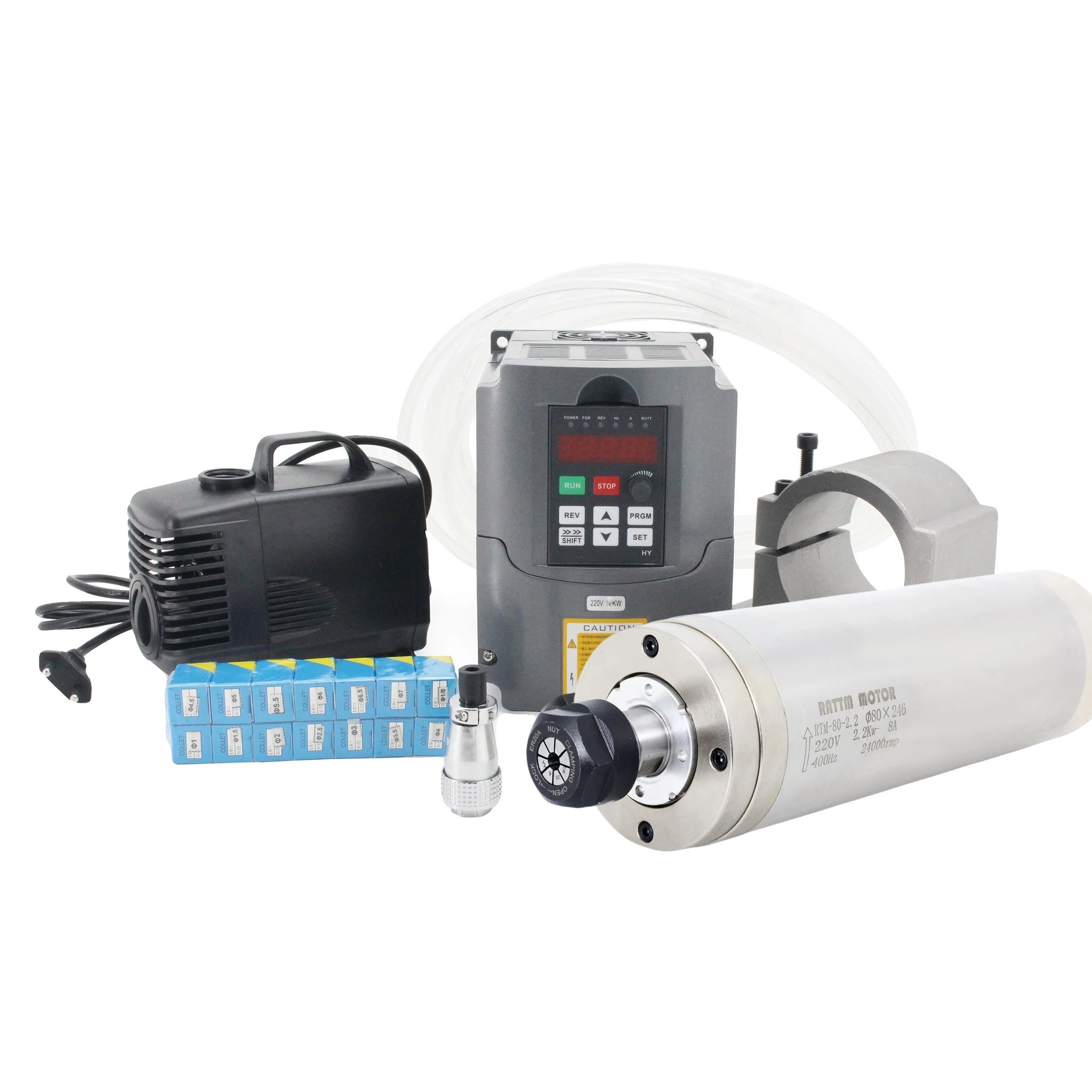 Spindelmotor, Wasserdicht, Wassergekühlt, Komplettset, 220v-b