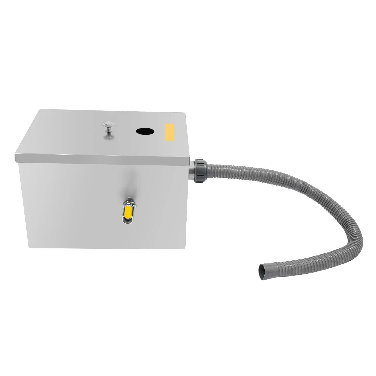 Fettabscheider, Edelstahlkonstruktion, Hocheffiziente Filtration, Silber