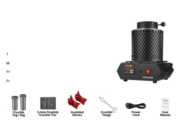 Schmelzofen, 1350w Leistung, Präzise Temperaturregelung, 1350w