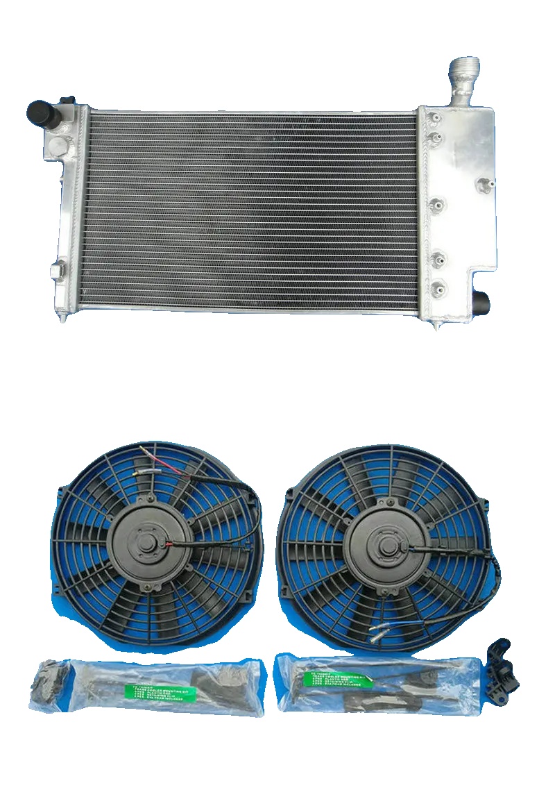 Aluminiumkühler, 2-reihen-konfiguration, Kernmaß 520mm X 315mm X 50mm, Einschließlich Lüfter, Für Peugeot 106 Gti & Rallye, Für Citroen Saxo/vtr