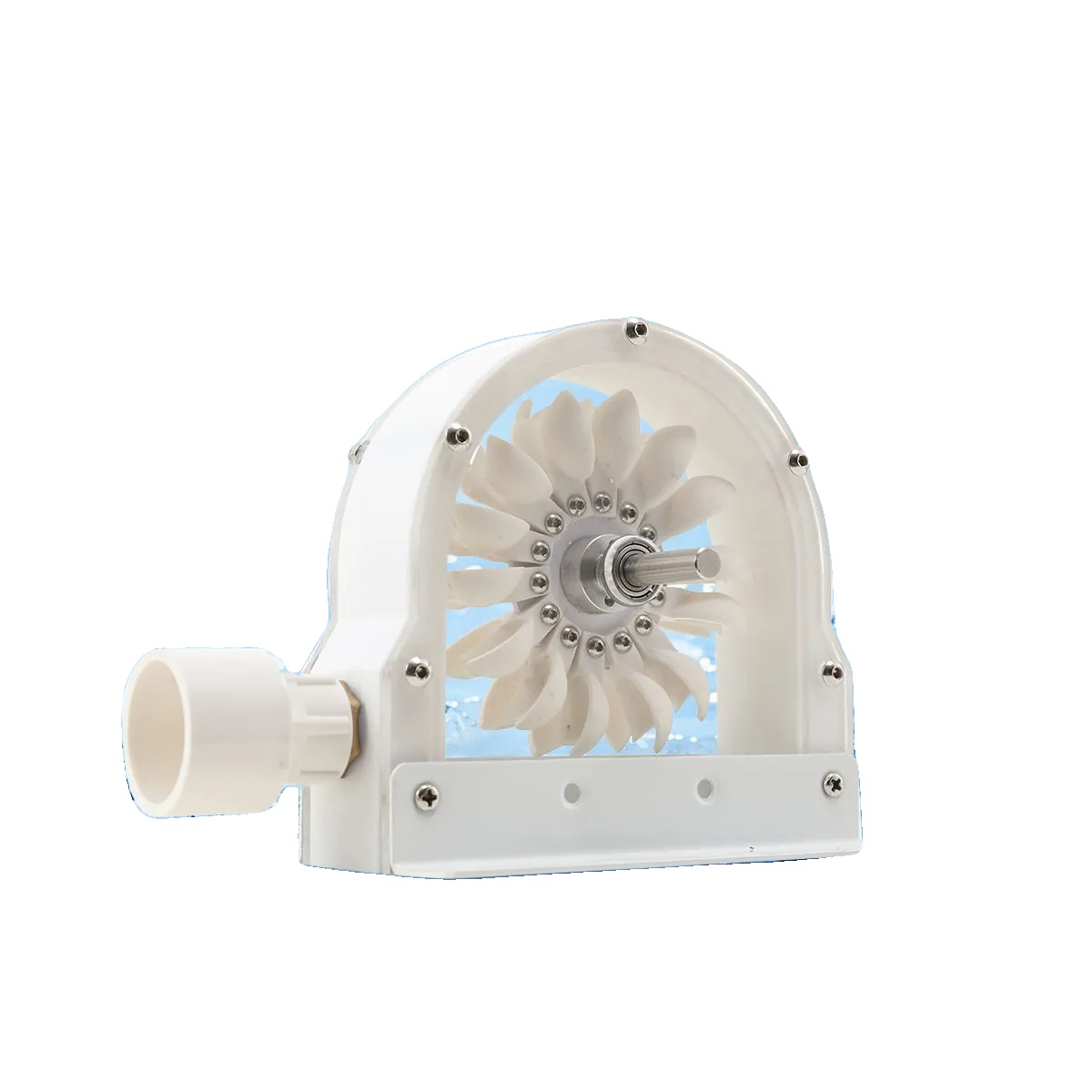 Wasserkraftgenerator, 100-300 W Leistungsausgang, 500-4000 U/min Drehzahlbereich, Wasserdruck 0,5-2 Mpa, Langlebiges Pp-material, Elegantes