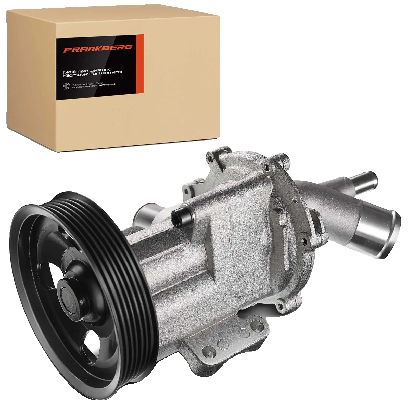 Wasserpumpe, Aluminiumkonstruktion, 6 Klingen, Kompatibel Mit Premium-fahrzeugen, Keilriemenantrieb, Austauschteilnummer 11517513062