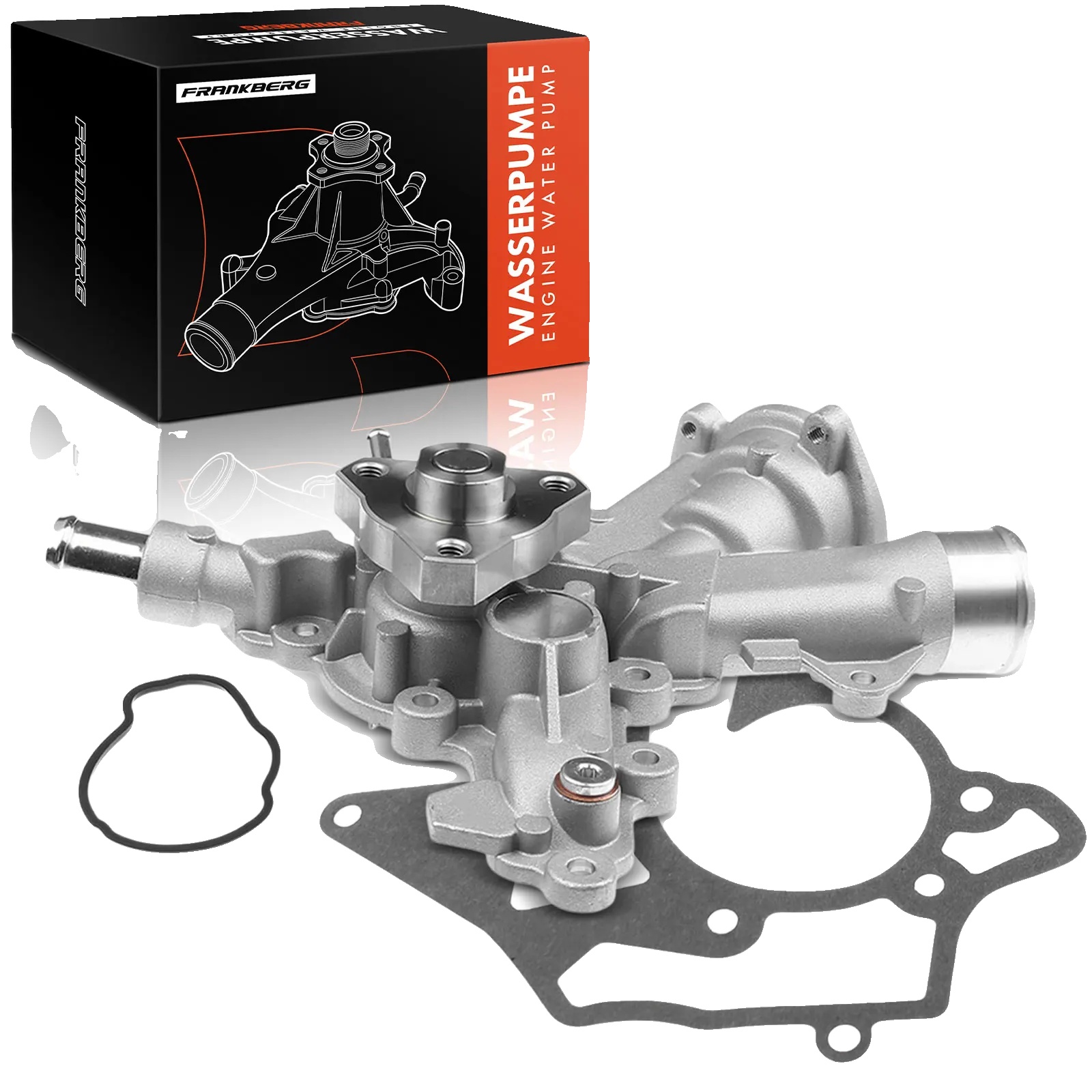 Wasserpumpe, Aluminiumgehäuse, Stahllaufrad, 8 Rotorblätter, Keilriemenantrieb-version, Kompatibel Mit General Motors Fahrzeugen