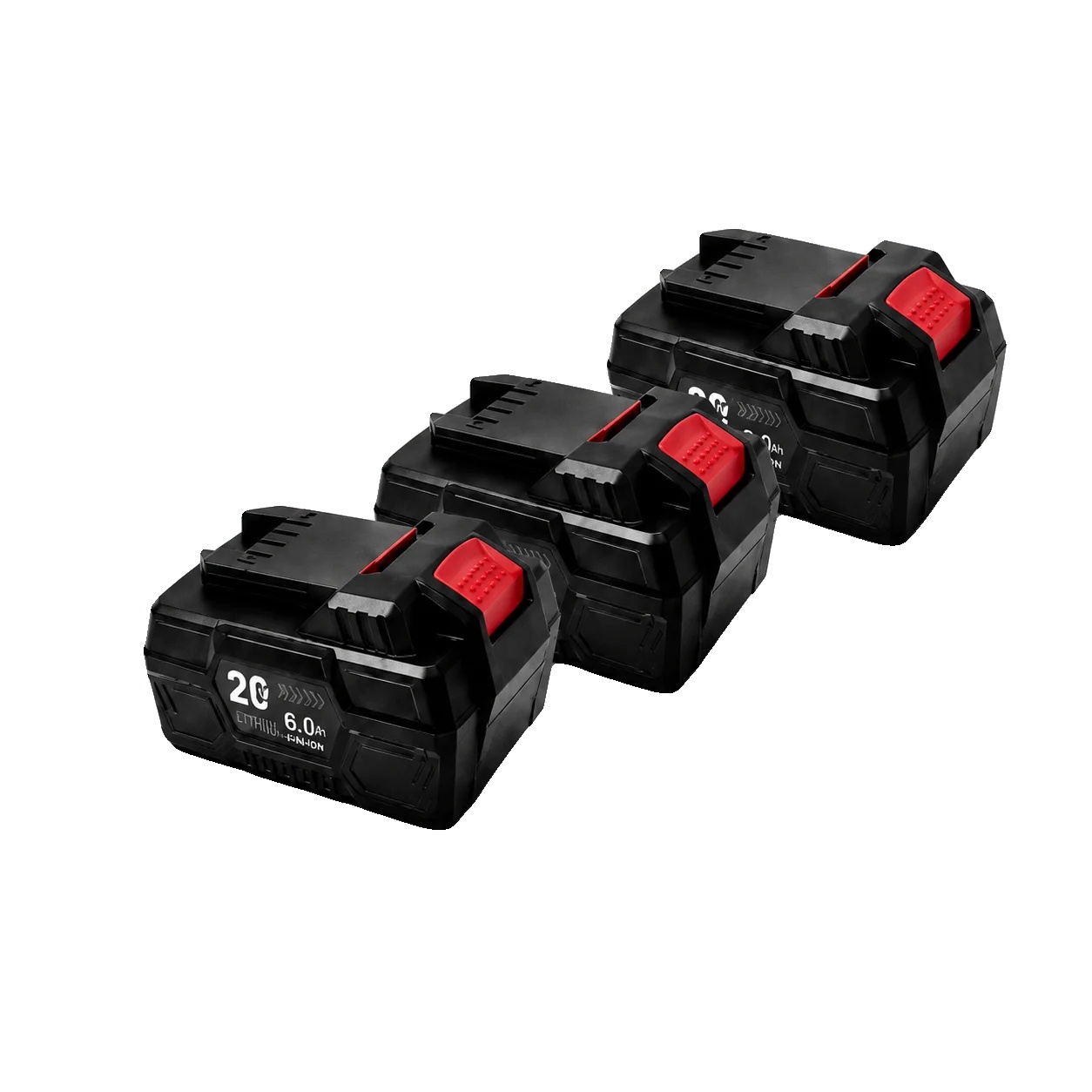 Wiederaufladbare Batterie, 6000 Mah Kapazität, Kompatibel Mit Parkside Werkzeugen, 3 Pack 20v 6.0ah