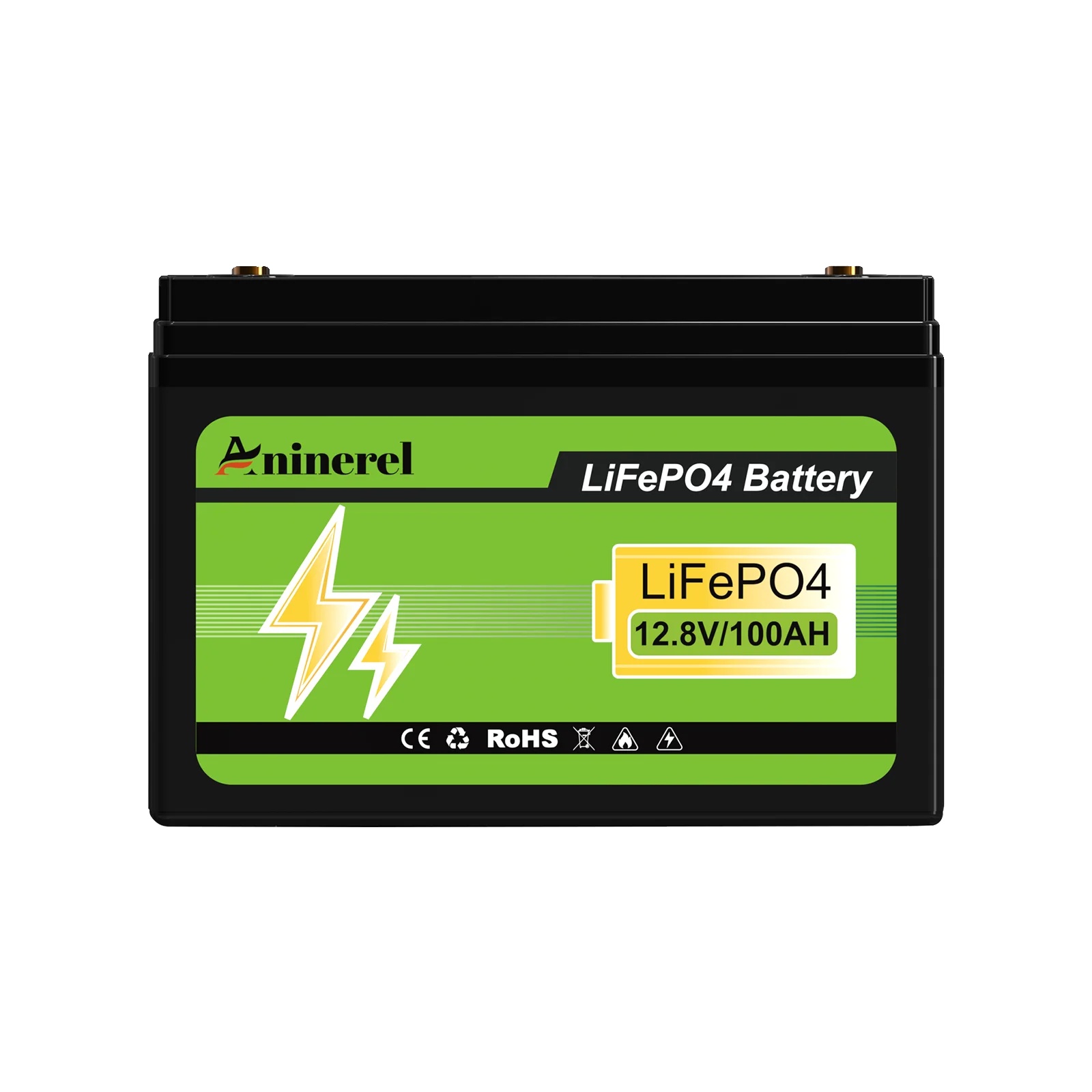Lifepo4-batterie, 100ah Kapazität, Integriertes Bms, 12v 100ah