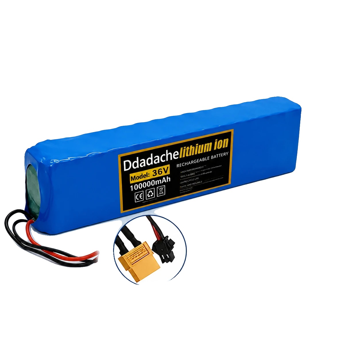 Batteriepack, 100ah Kapazität, Integriertes Batteriemanagementsystem, Xt60-sm