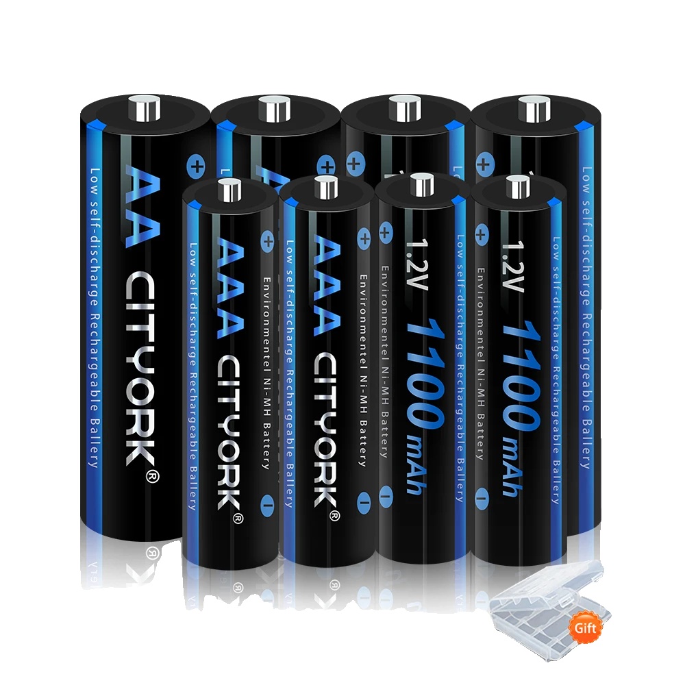Wiederaufladbare Batterien, Hohe Kapazität, Umweltfreundliches Design, 4aa 4aaa