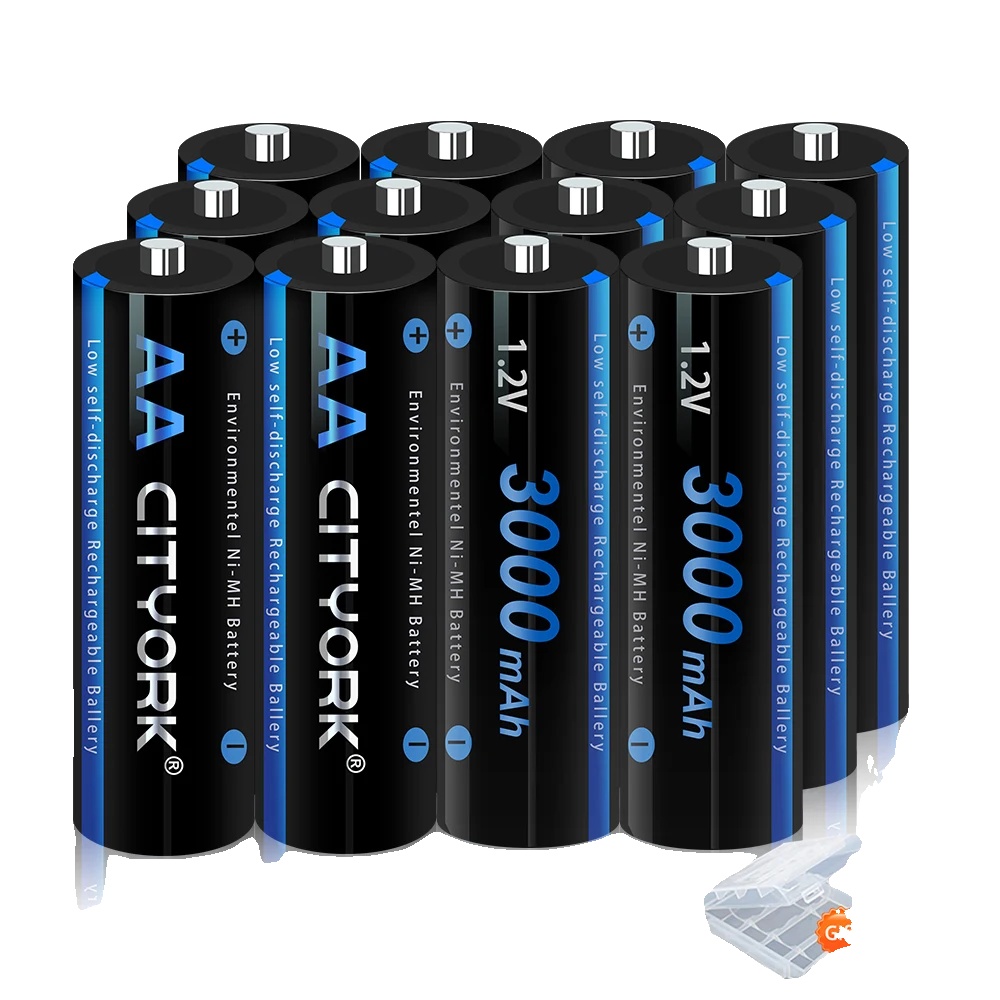 Batterien, Wiederaufladbare Ni-mh-technologie, Langlebige Leistung, 12aa