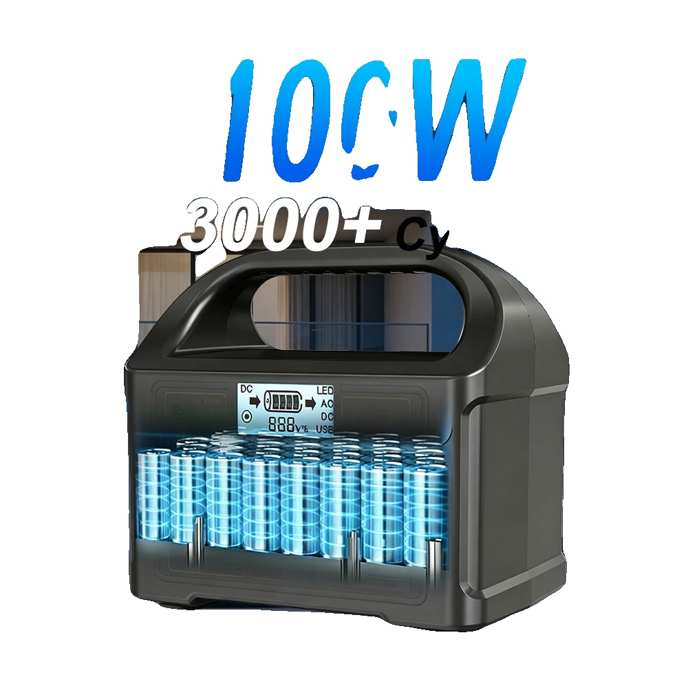Lifepo4-batteriepack, 76,8 Wh Kapazität, 100 W Leistung, Ac-ausgang 110 V/220 V, Dc-ausgang 5 V/12 V, Kompakte Abmessungen 160 Mm X 100 Mm X 143 Mm