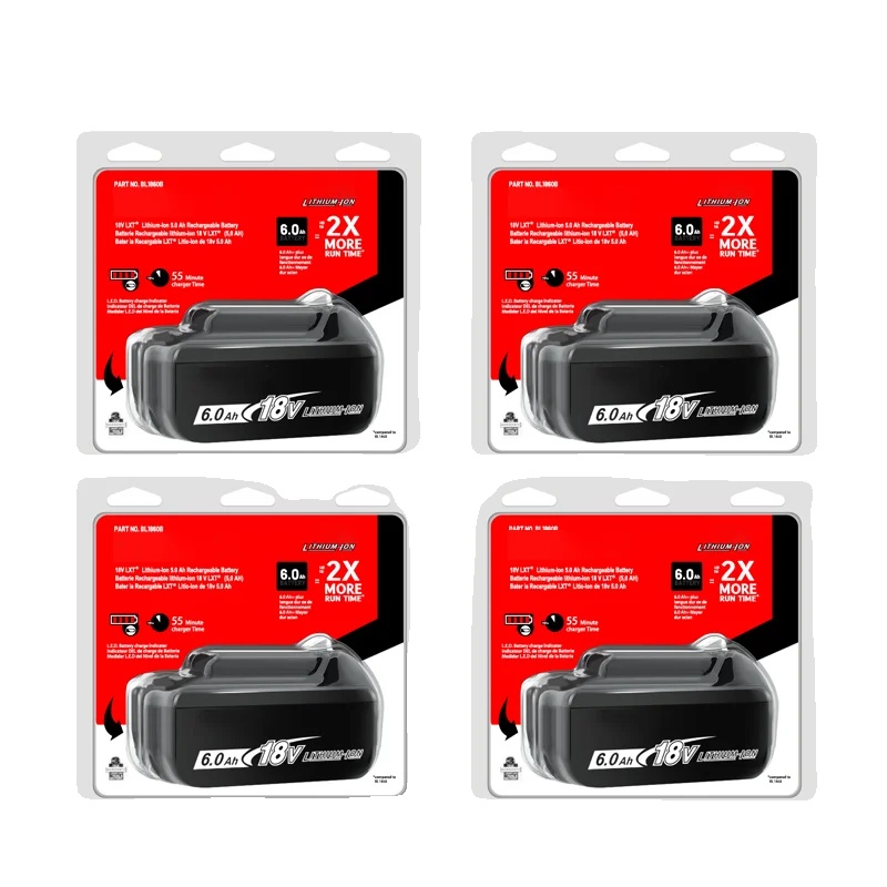 Wiederaufladbare Batterie, 18v, 6,0ah Kapazität, Rosa, 18v-b