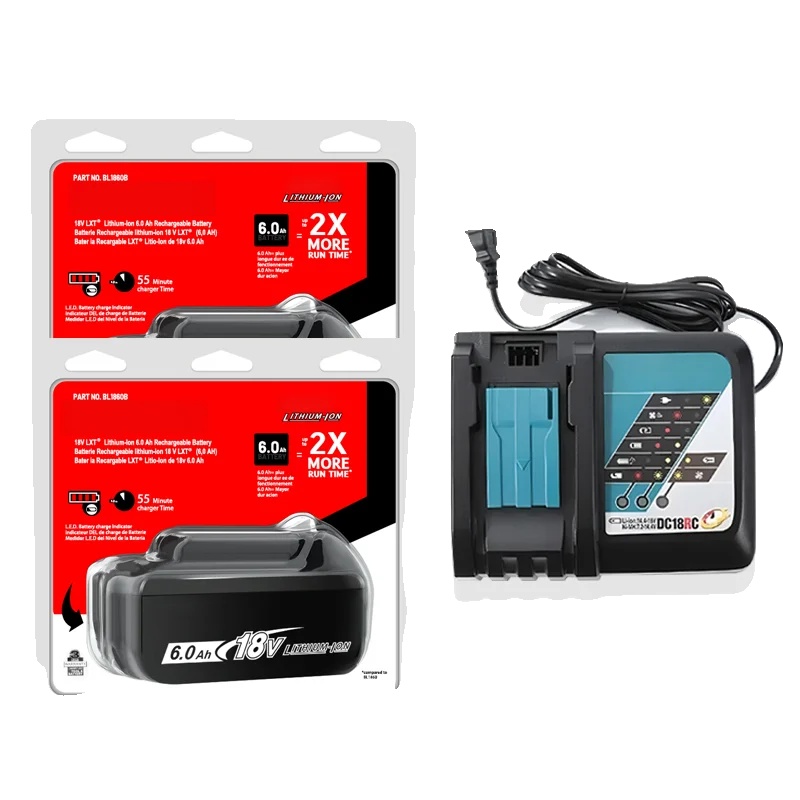 Wiederaufladbare Batterie, 18v, 6,0ah Kapazität, Orange, 18v