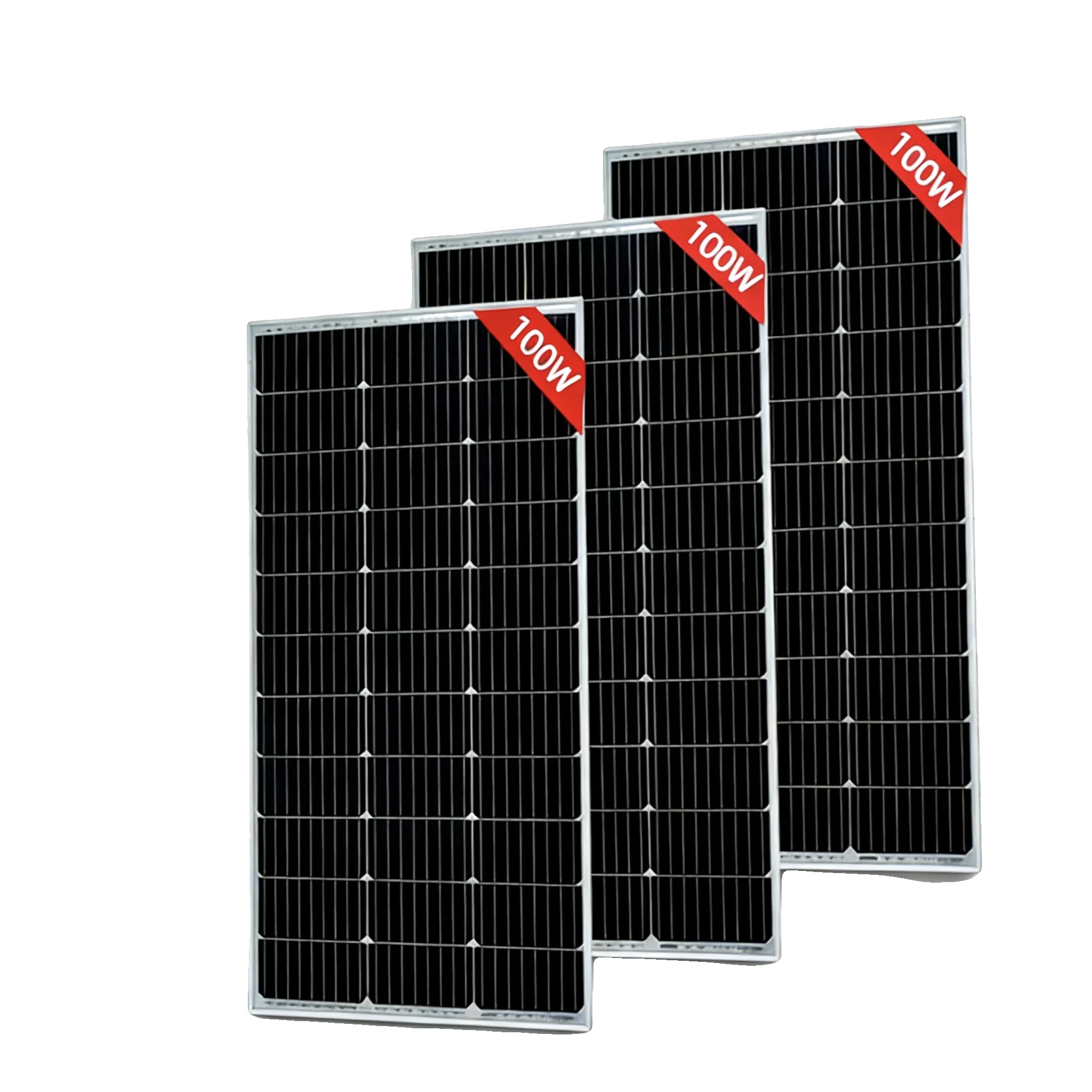 Solarmodul, Wasserdicht, Langlebig, 3stk 100w Panel