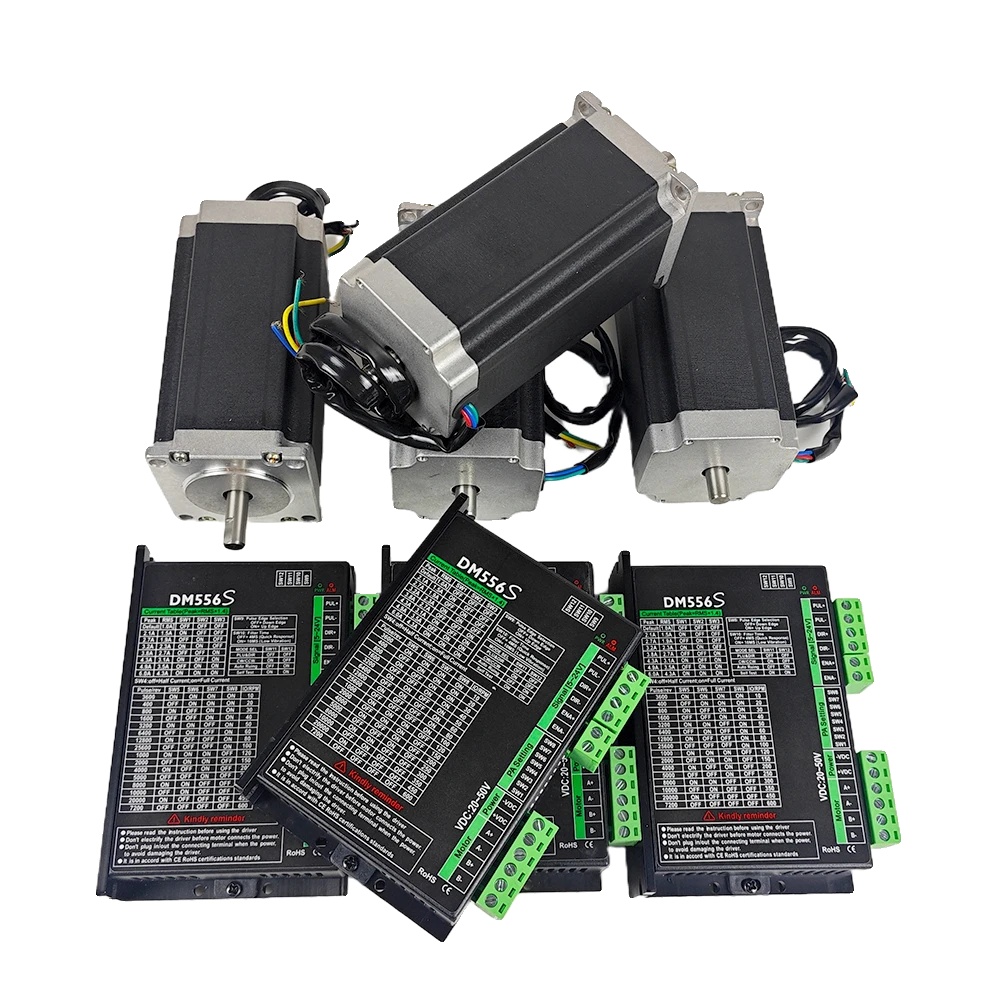 Schrittmotor, Hohes Drehmoment, Hybrides Design, 4 Stück Treiber Hinzufügen