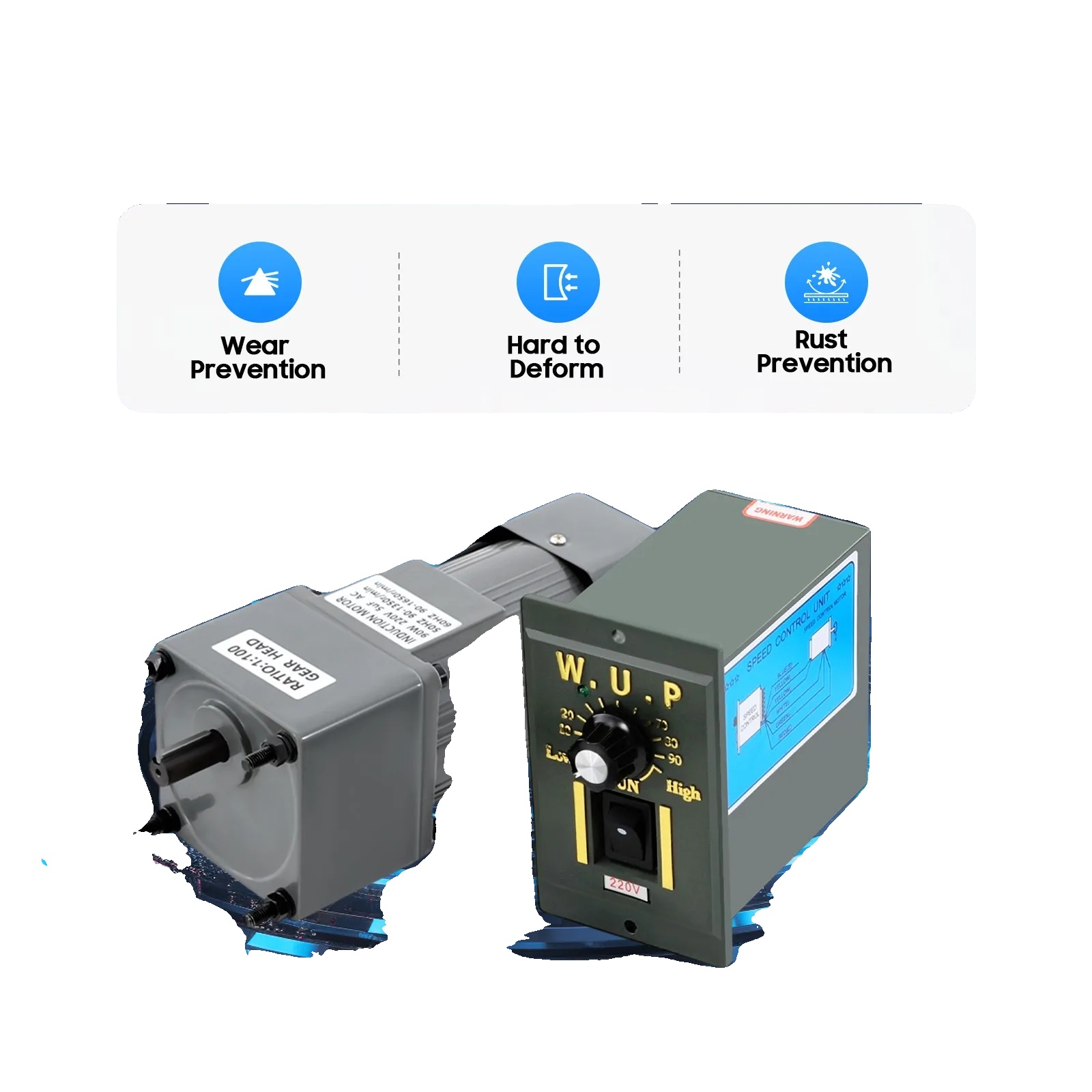 Getriebemotor, 90w, 220v, 3,8 Nm Drehmoment, Ie 4 Effizienz, 164 Mm X 90 Mm X 74 Mm