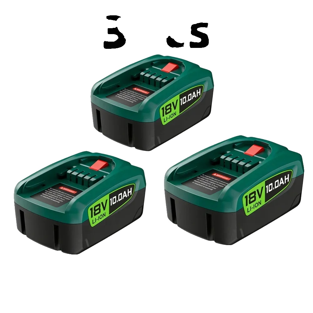 Lithium-ionen-batterie, 10000mah Kapazität, Kompatibel Mit Elektrowerkzeugen, 3stück-10.0ah, 18v-a
