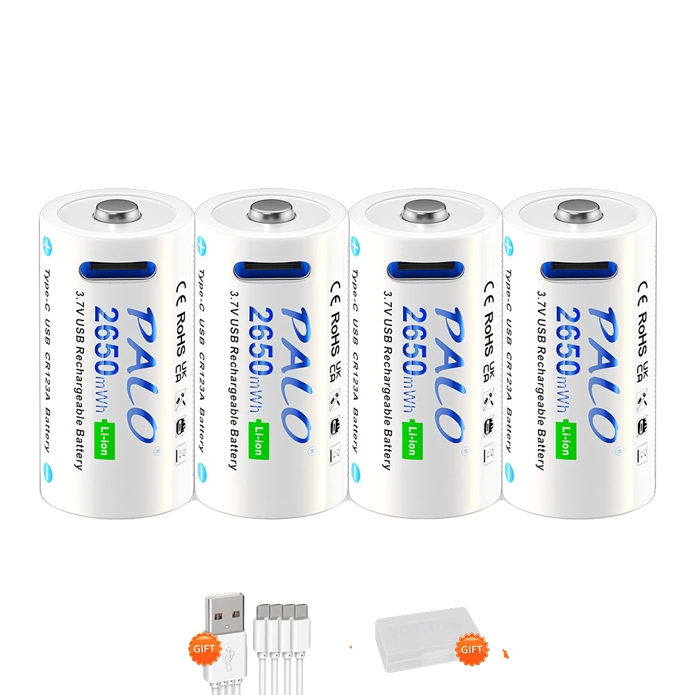 Wiederaufladbare Li-ion-batterien, 2650mwh Kapazität, 4er-pack, 4pcs Batterie