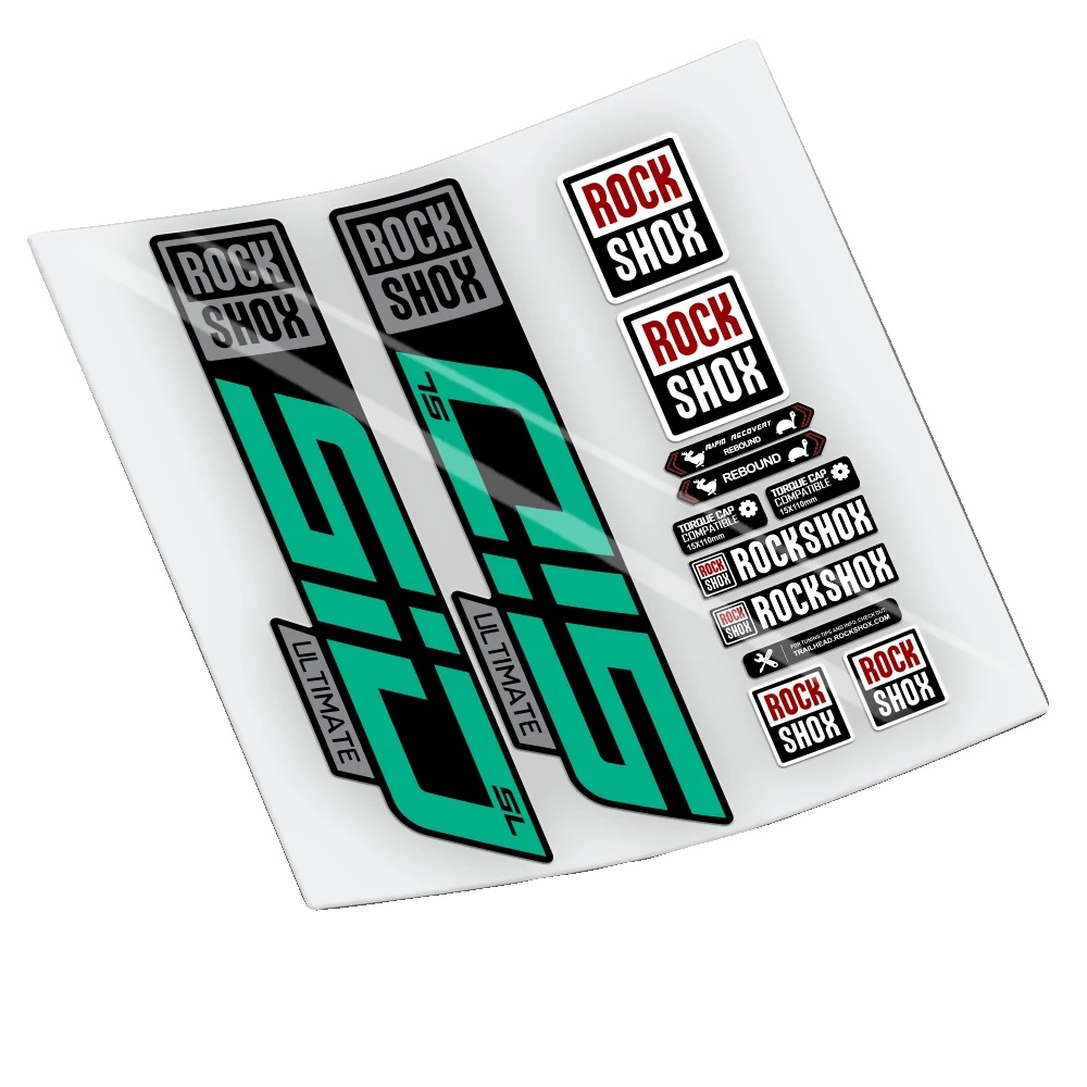 Aufkleber, Langlebiges Vinyl, Anpassbares Design, Türkis