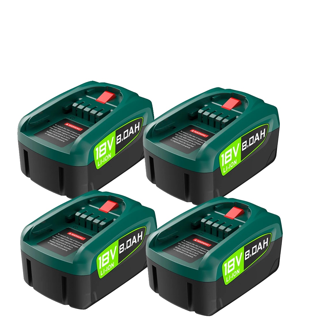 Ersatzbatterie, 8000 Mah, Kompatibel Mit Elektrowerkzeugen, 4 Batterie 8000 Mah, 18v