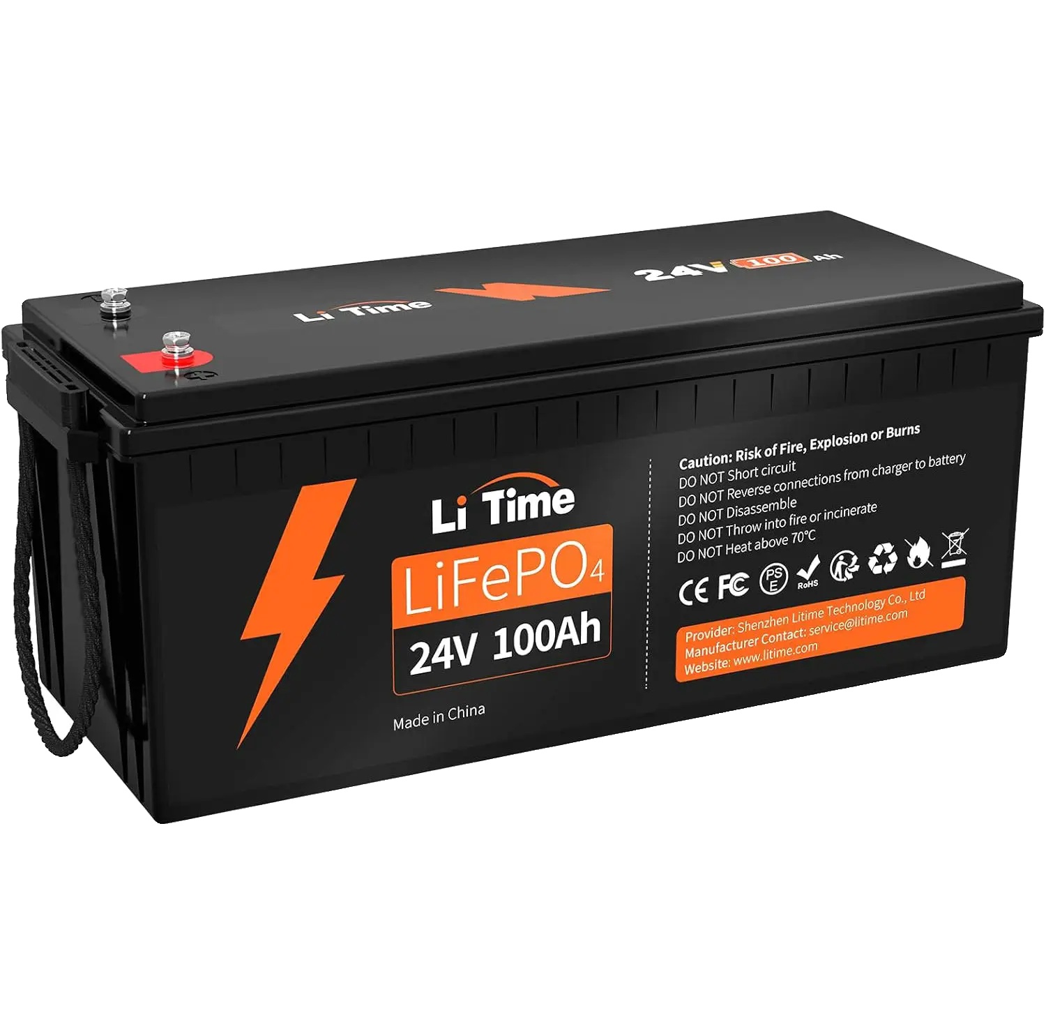 Batterie, Lange Lebensdauer, 15000 Zyklen, Hohe Energiedichte, Ideal Für Wohnmobile, Marine Und Solar Als Agm, Schwarz