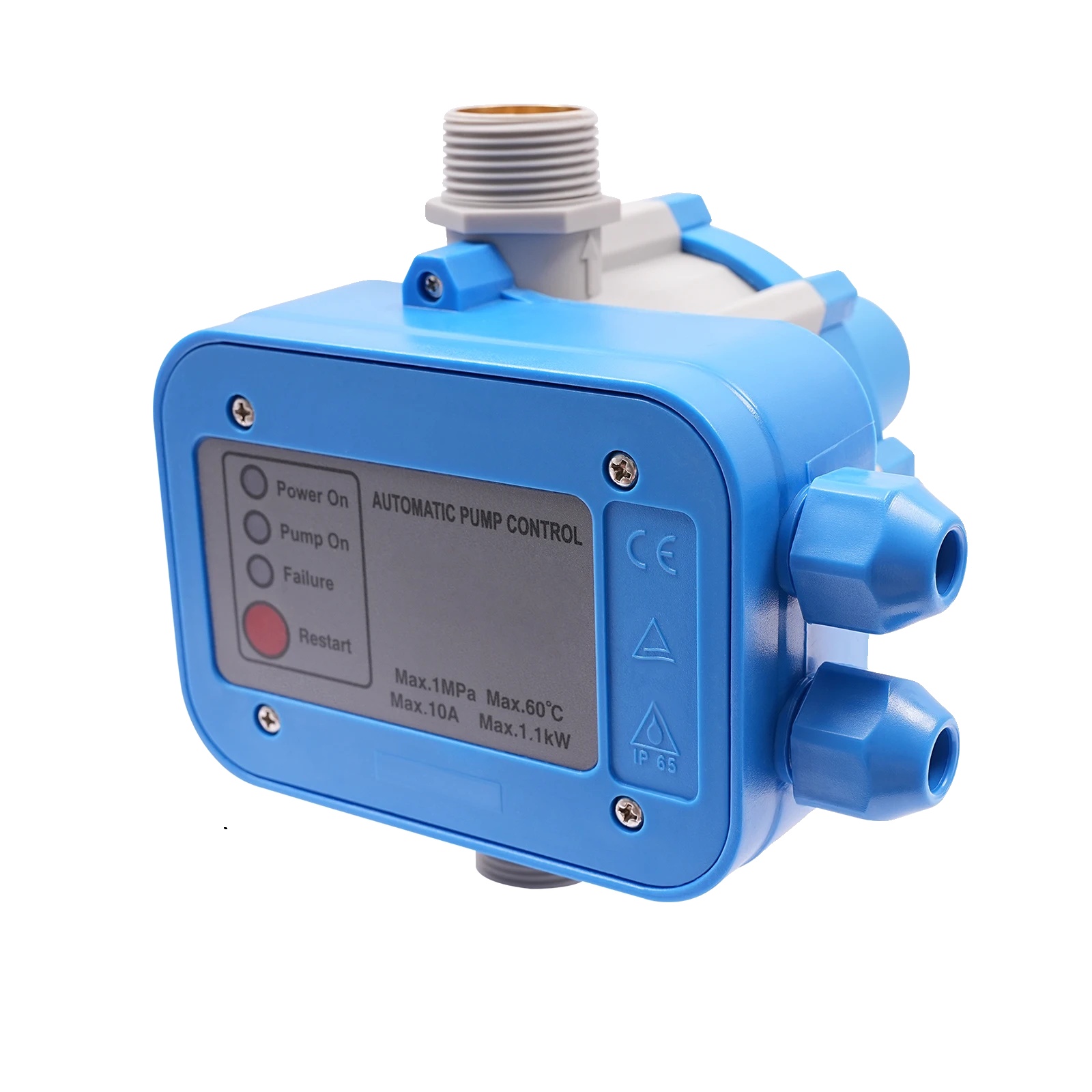 Wasserpumpen-druckregler, Ip65 Wasserdicht, Intelligente Bedienung, 220v, Blau, Eu