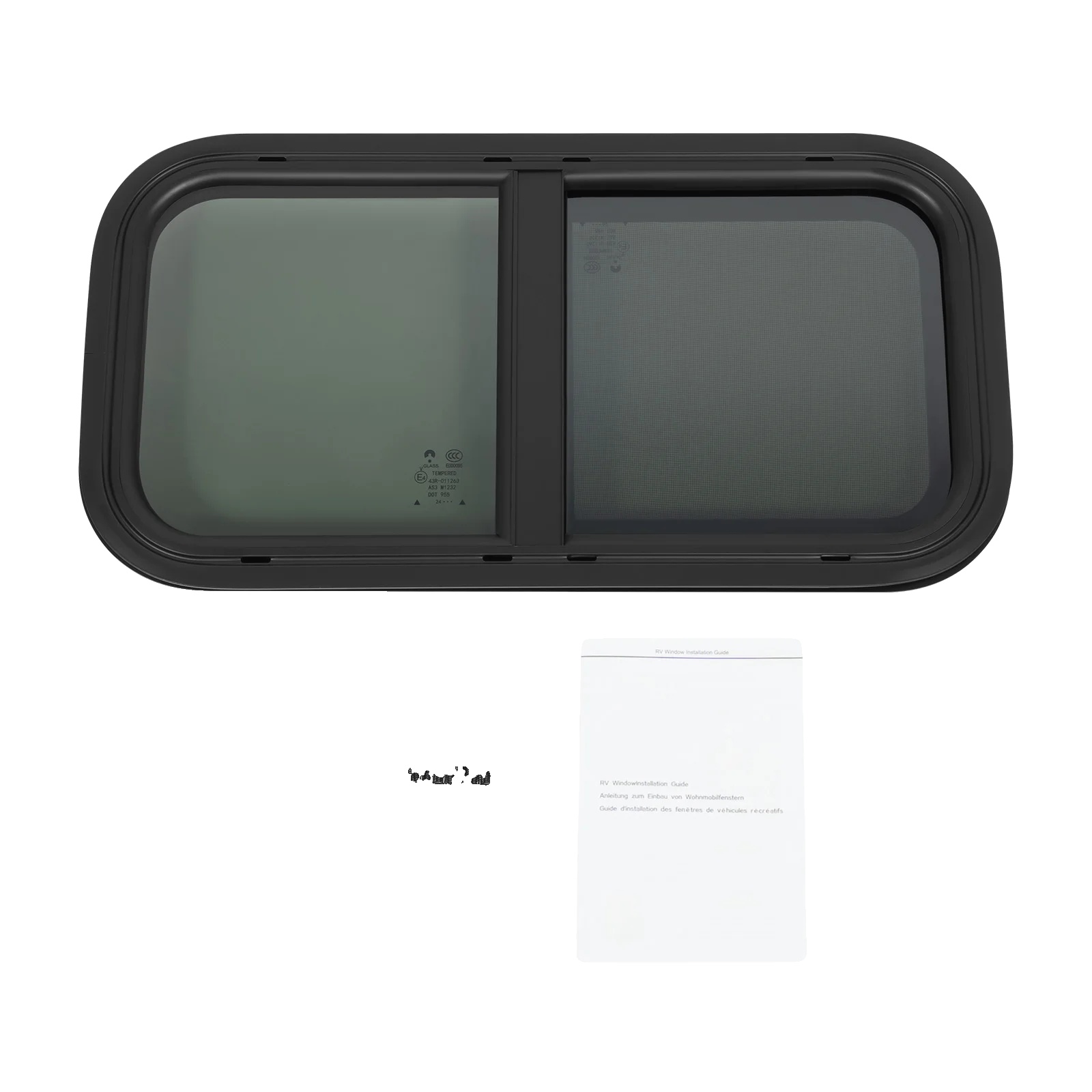 Wohnmobilfenster, Langlebiges Material, Modernes Design, Schwarz