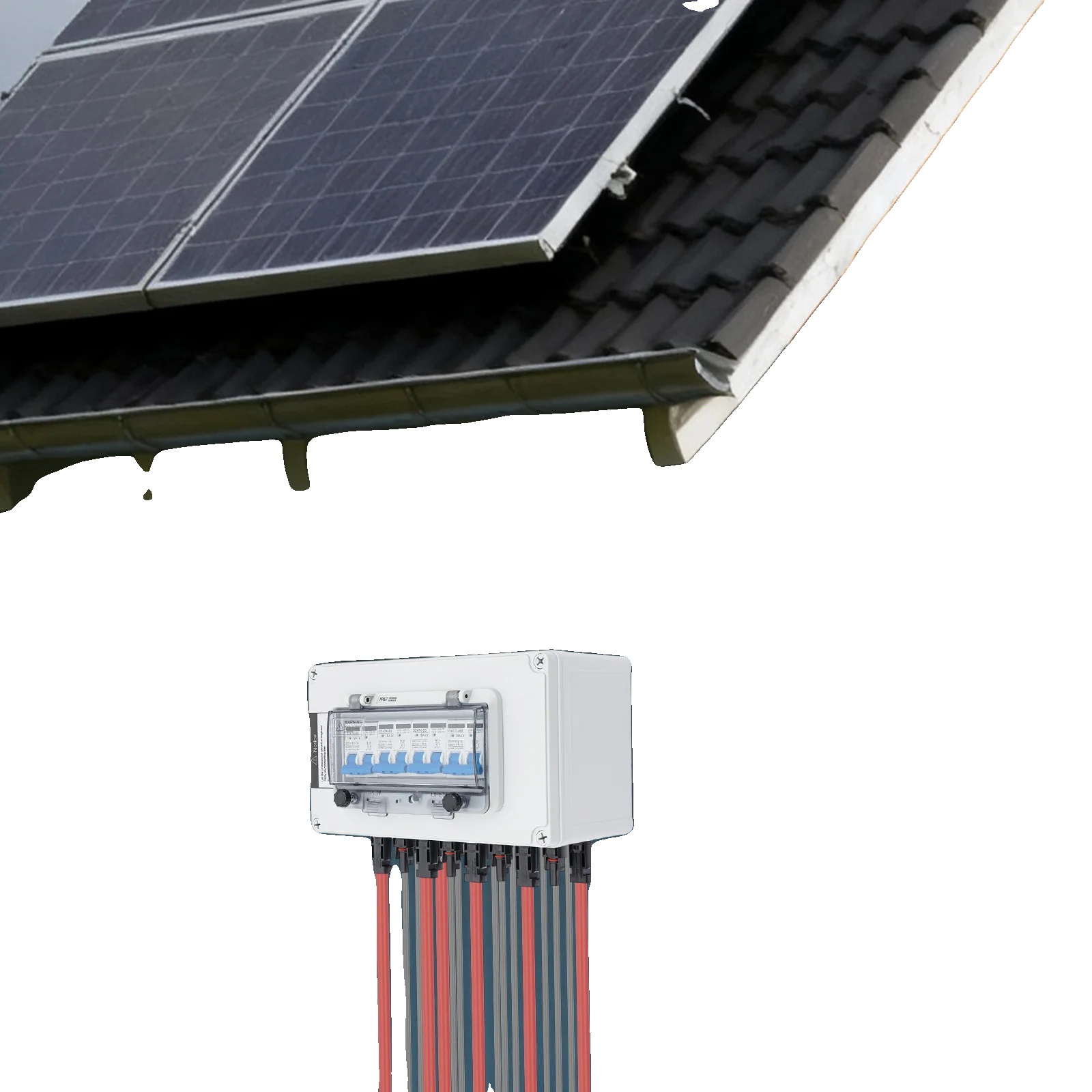 Pv-solar-verbindungsbox, 15a, Ip67-bewertung, Dc 12-400v, Ac 90-400v, Wandmontage
