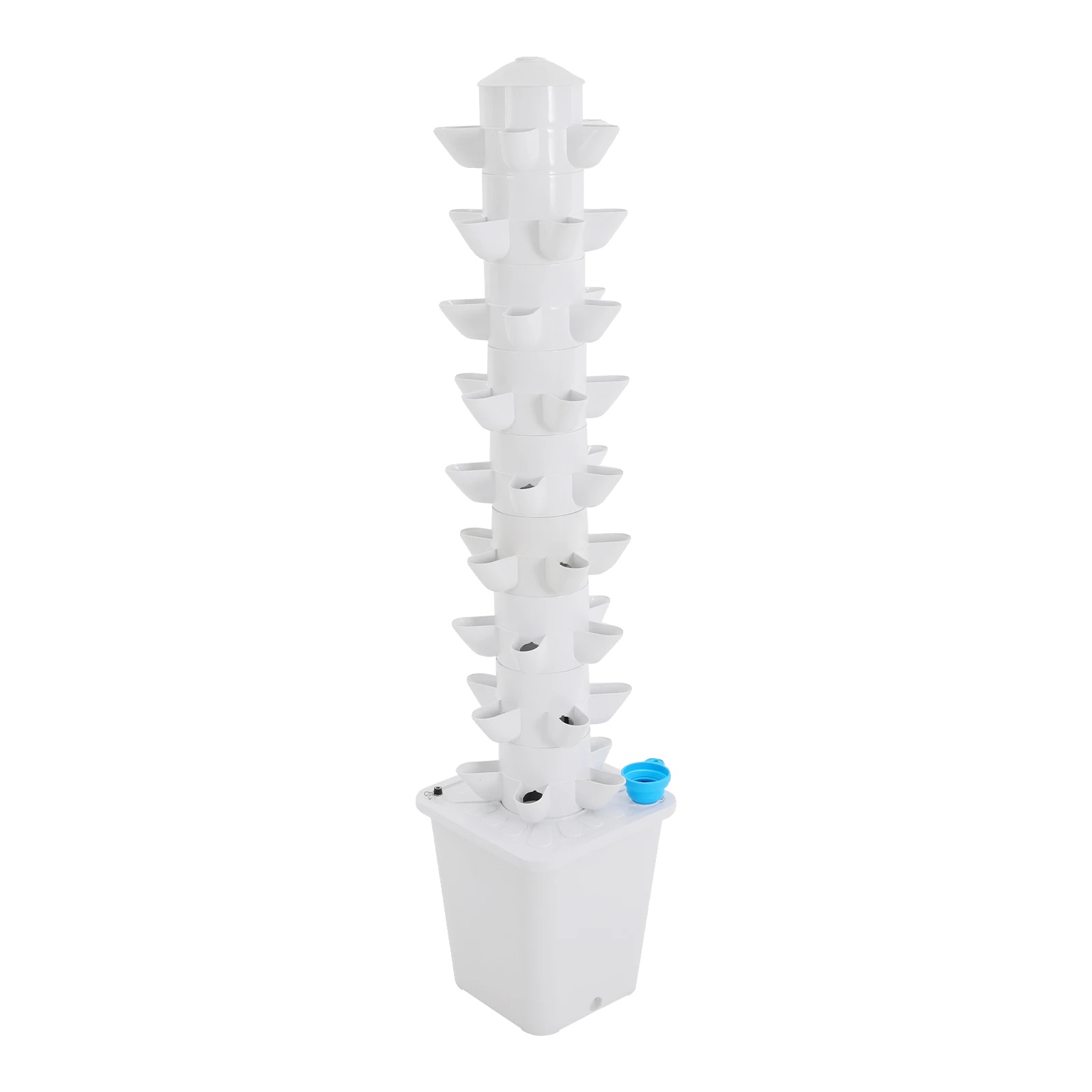 Hydroponisches Anbauset, 45 Pflanzplätze, Langlebige Materialien, Weiss