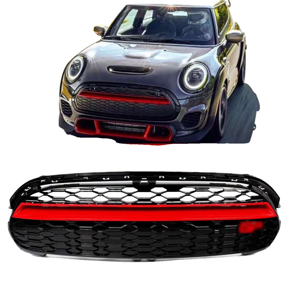 Rennkühlergrills, Abs-material, Verbesserter Luftstrom, Kompatibel Mit Mini Cooper F55/f56/f57, Ccc-zertifiziert, Einfache Installation
