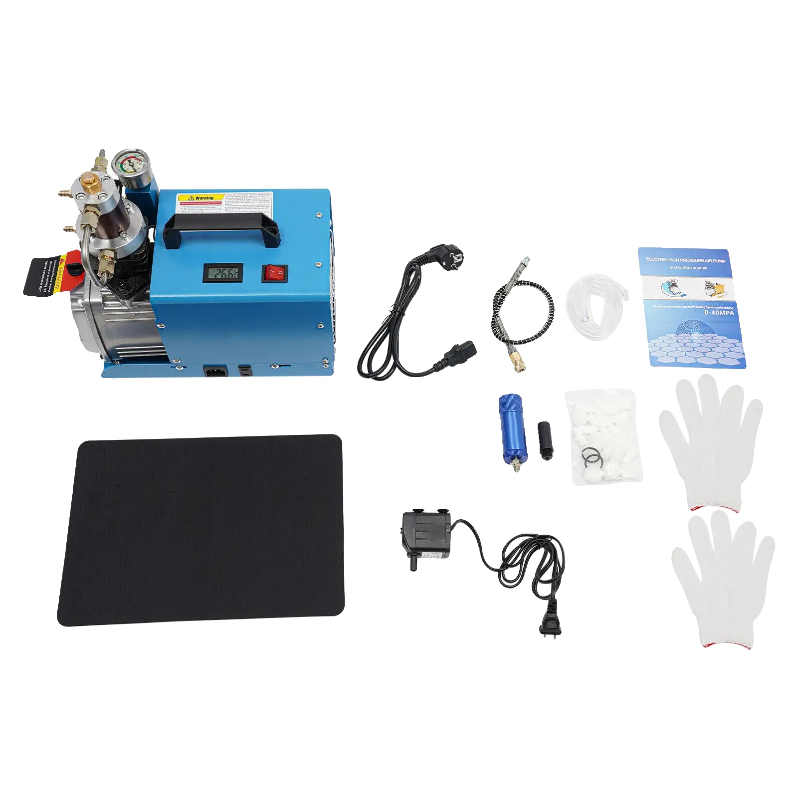 Elektrische Luftpumpe, Hohe Effizienz, Langlebige Konstruktion, 220v, Blau, Eu