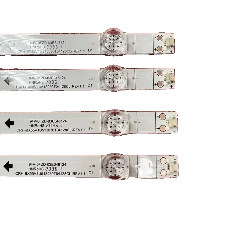 Led-hintergrundbeleuchtungsstreifen, Aluminiumkonstruktion, 105,7 Cm Länge, Modellnummer 43tu7000 Hd550v1u51-t0l4, Lichtstrom 60, Dimmfunktion