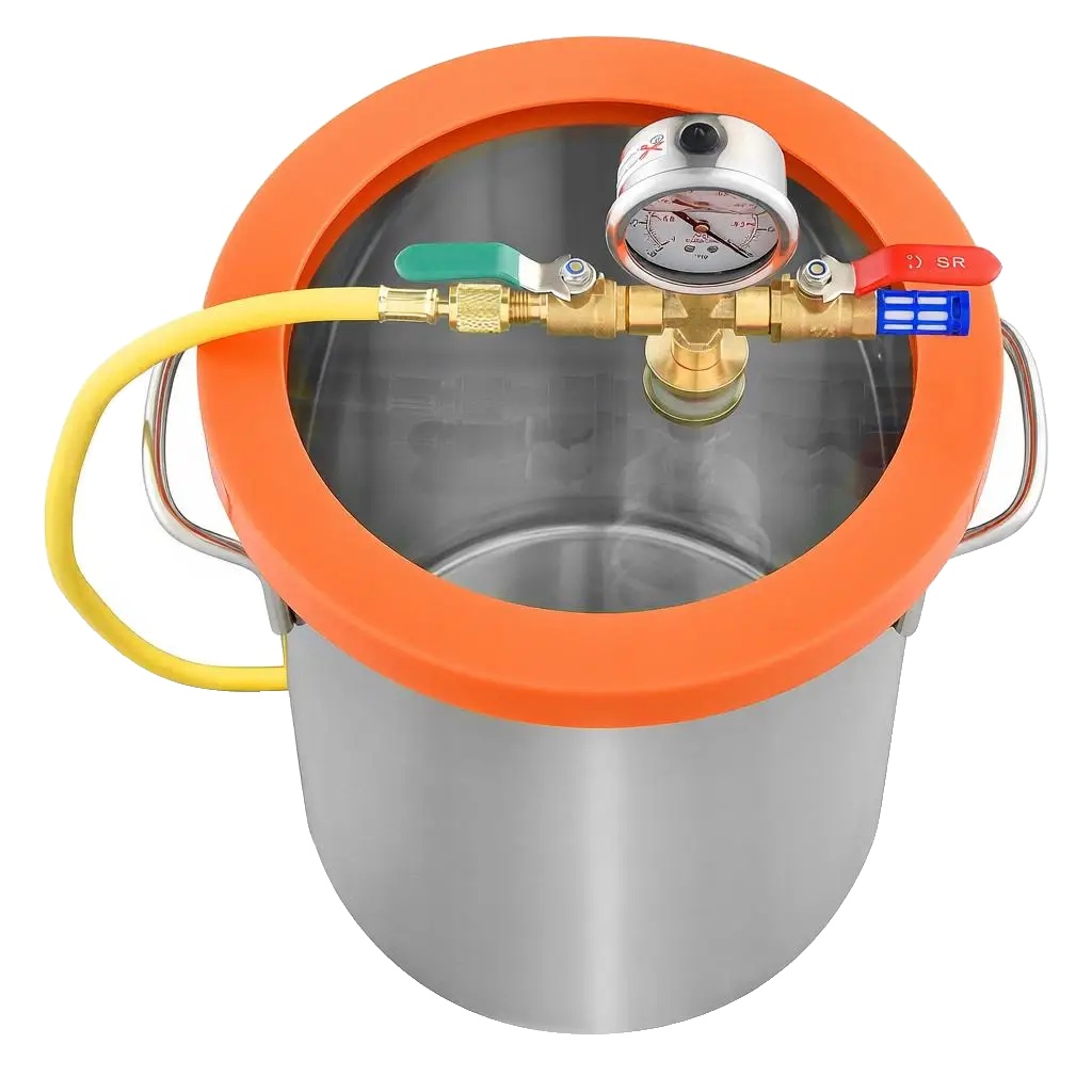 Vakuumkammer, Edelstahl, 19-liter Kapazität, Armeegrün