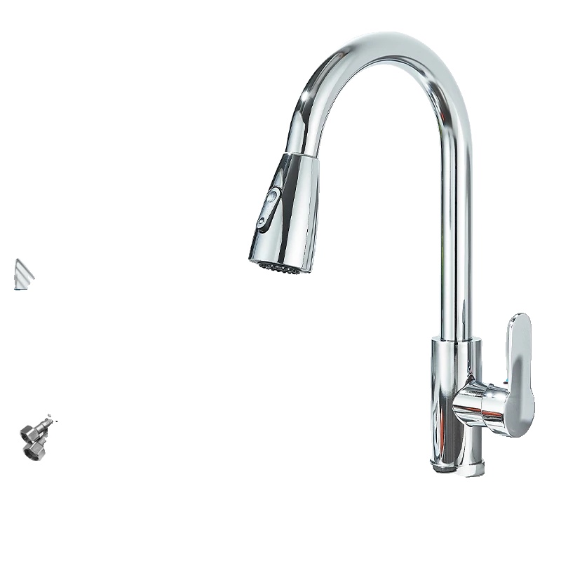 Küchenarmatur, Ausziehbare Auslauf, Einhebel, Chrom
