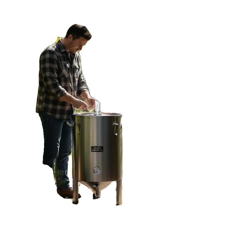 Bierbrausystem, 60l Kapazität, Edelstahlmaterial, Himmelblau