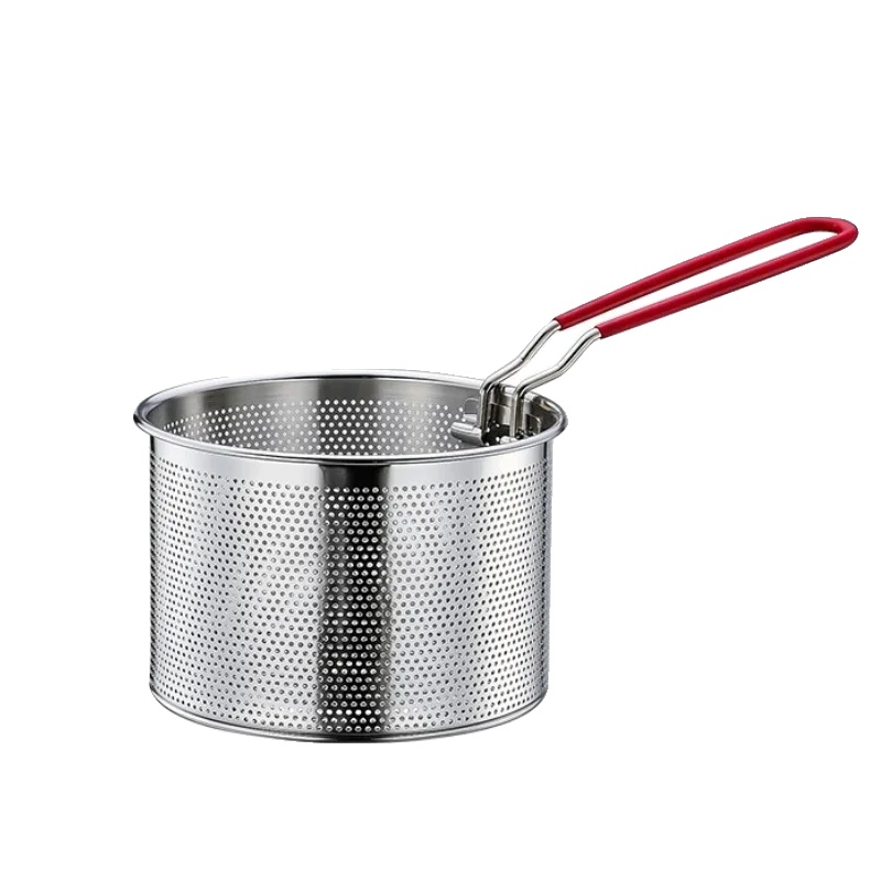 Frittierkorb, 304 Edelstahl, Verbrennungsschutz-design, 14cm