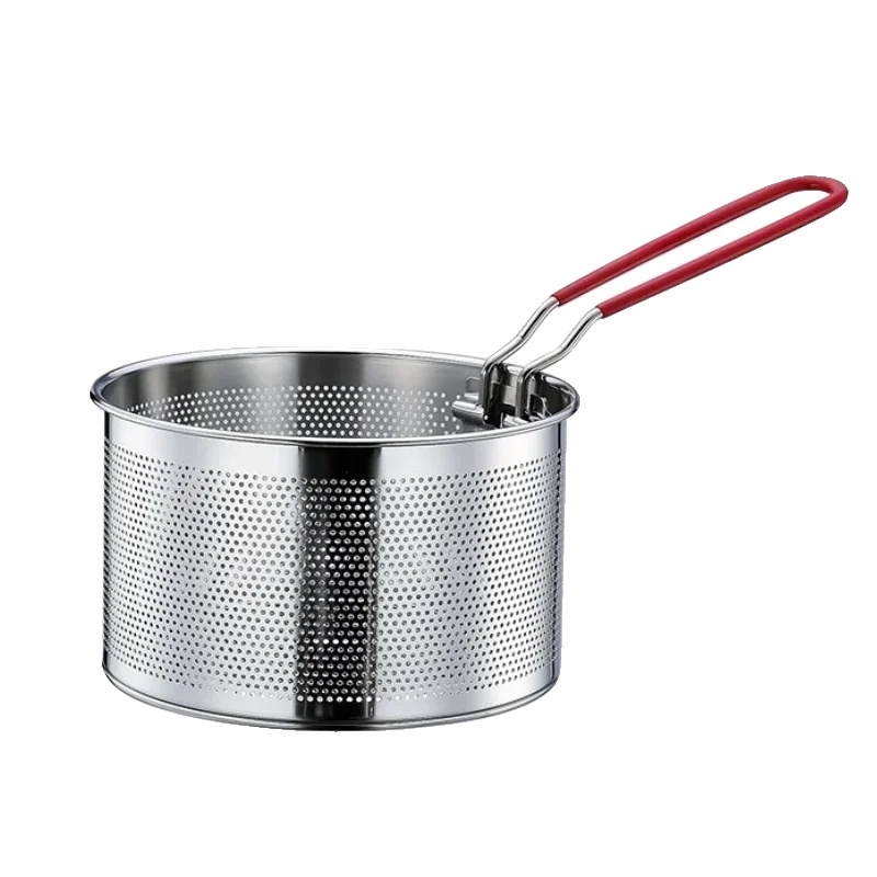 Frittierkorb, 304 Edelstahl, Verbrennungsschutz-design, 16cm