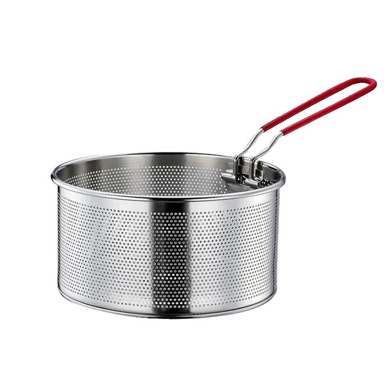 Frittierkorb, 304 Edelstahl, Verbrennungsschutz-design, 18cm