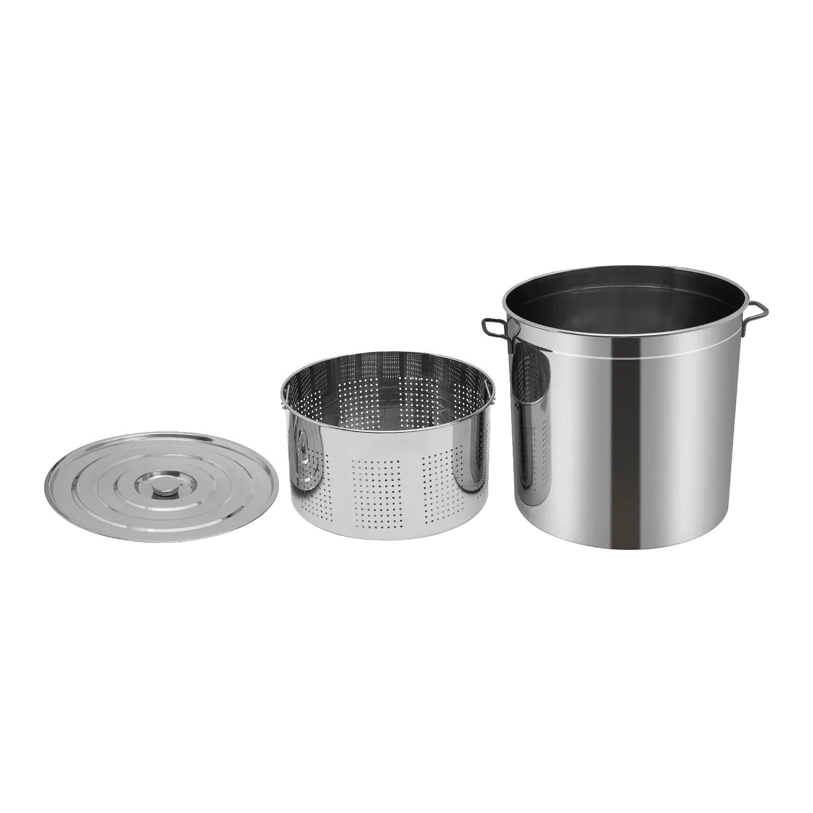 Kochtopf, Edelstahl, Große Kapazität, Silber