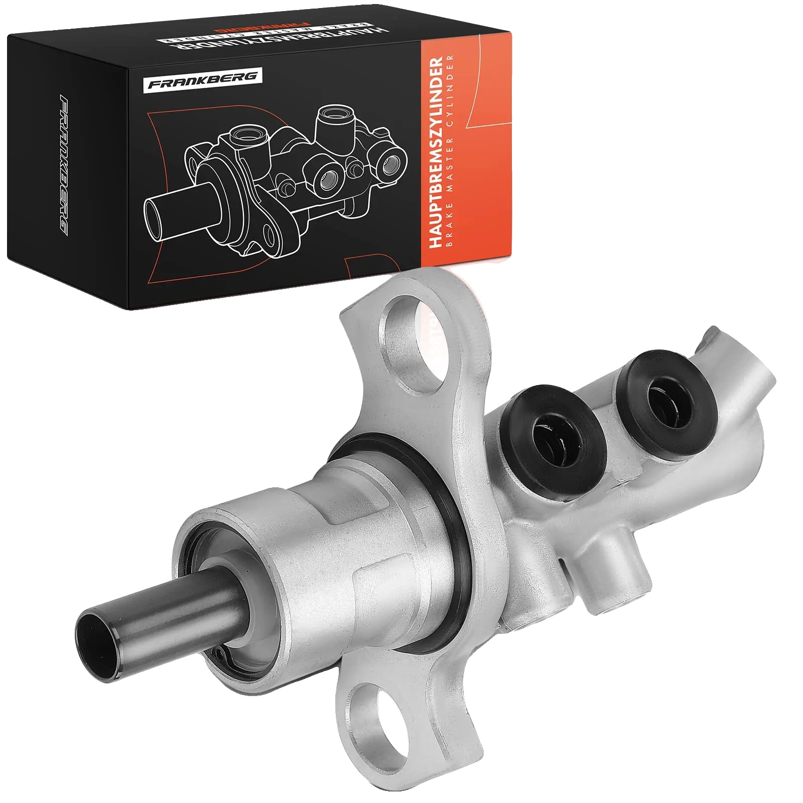 Bremszylinder, Durchmesser 25,4 Mm, Bohrungsdurchmesser 21,8 Mm, 2 Montageschrauben, Gewindegröße 2xm12x1,0, 2 Anschlüsse