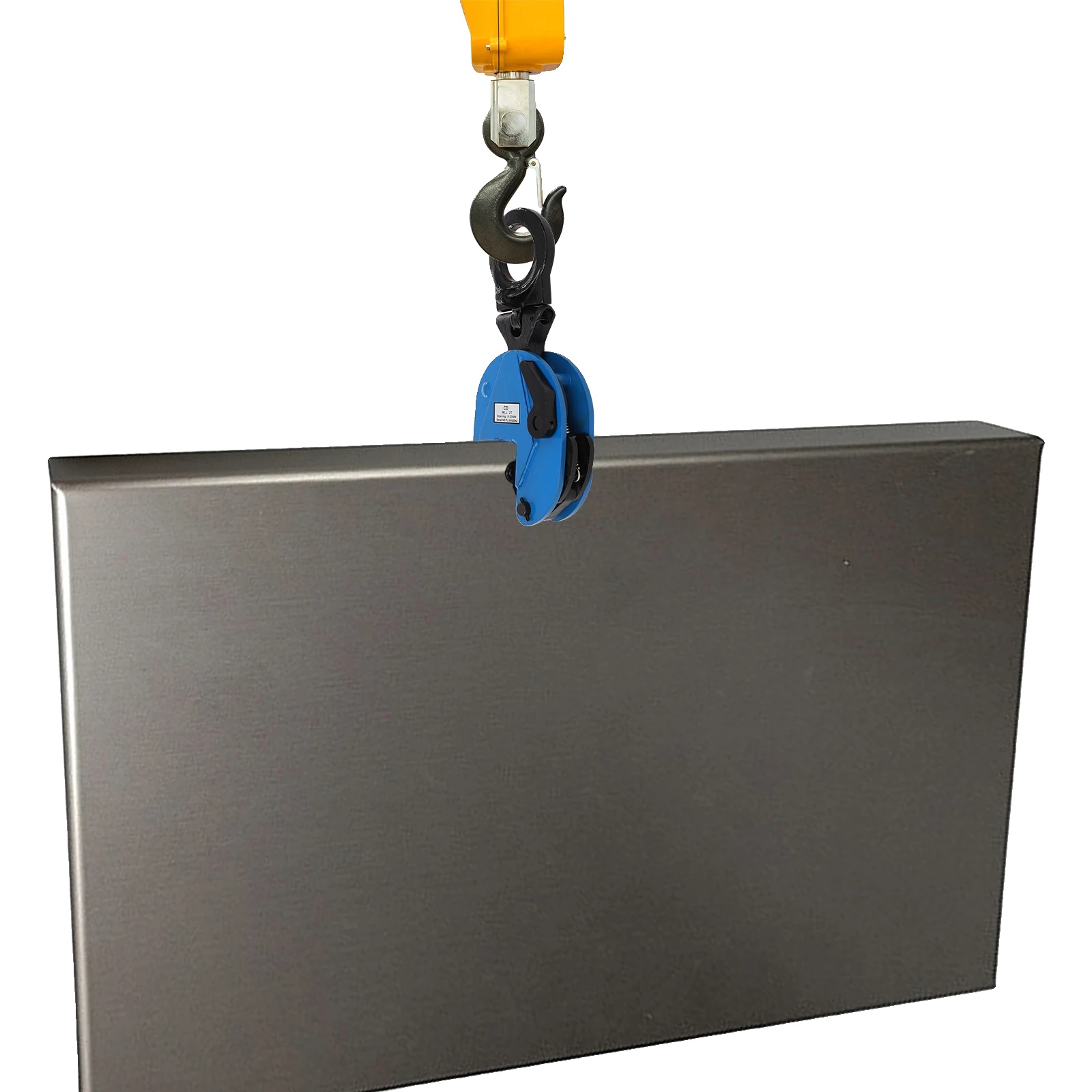 Vertikalklemmen, Legierter Stahl, Tragfähigkeit 2t, Backenöffnung 0-25mm, Abmessungen 38x17x7cm, Nettogewicht 7.6kg